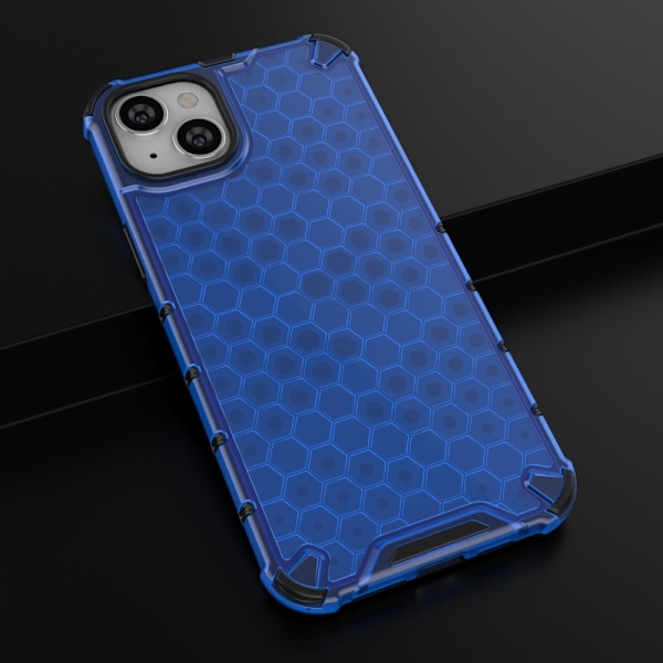 iPhone 15 Plus Skal Honeycomb Shockproof Blå