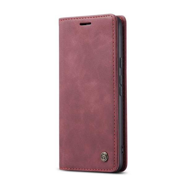 CASEME Google Pixel 9a Fodral Flip Retro Läder Röd