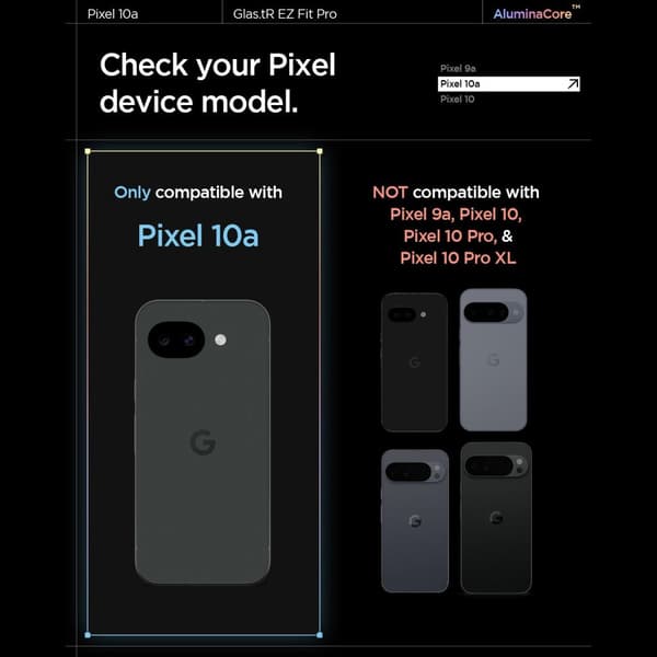 Spigen Google Pixel 10a 2-PACK Skärmskydd GLAS.tR "Ez Fit Pro AC"