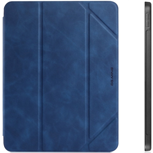 DG.MING iPad Air 2025-2020/Pro 11 2018 Fodral Pennhållare Blue Blå