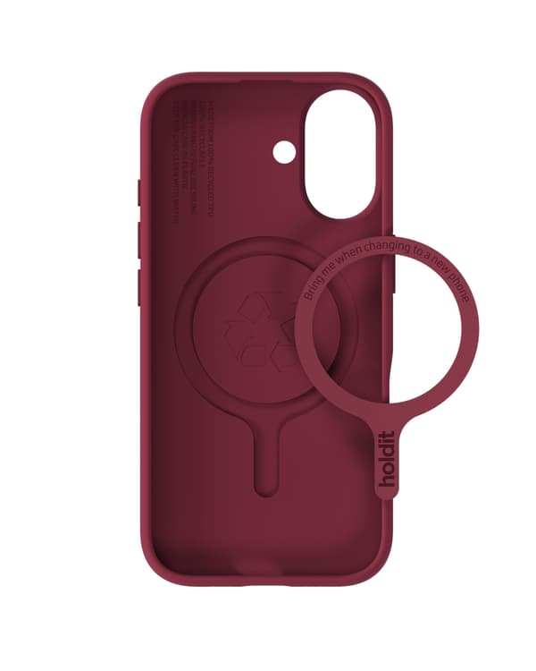 holdit iPhone 17 Mobilskal Soft MagSafe Red Velvet