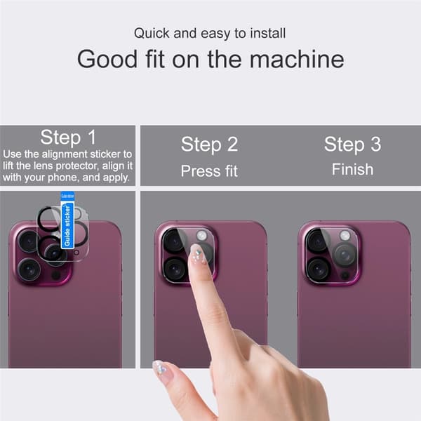 IMAK iPhone Air Linsskydd Härdat Glas Transparent