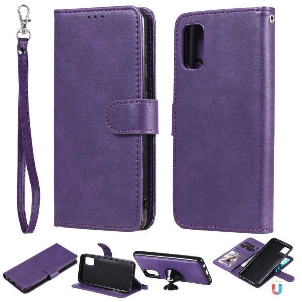 Samsung Galaxy A41 - 2in1 Magnet Skal / Plånboksfodral - Lila Purple Lila