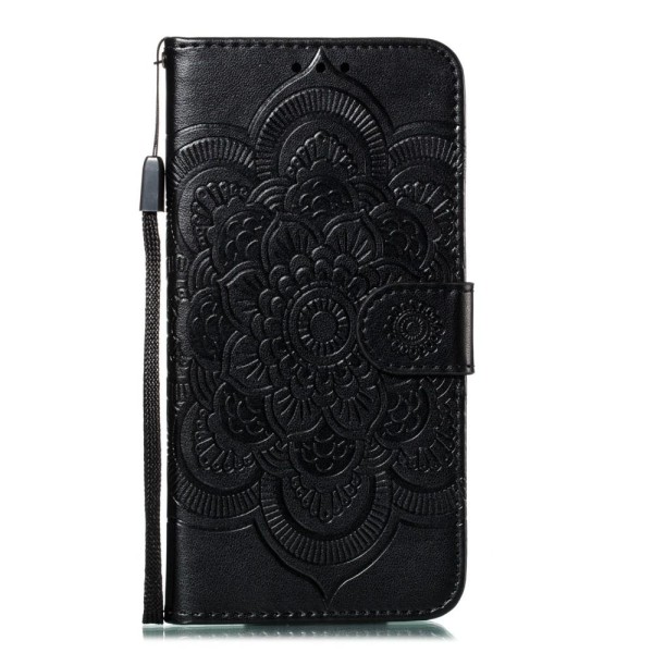 iPhone 11 Pro - Plånboksfodral Mandala - Svart Black Svart