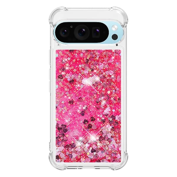 Google Pixel 10 / 10 Pro Skal Glitter Quicksand Rosa