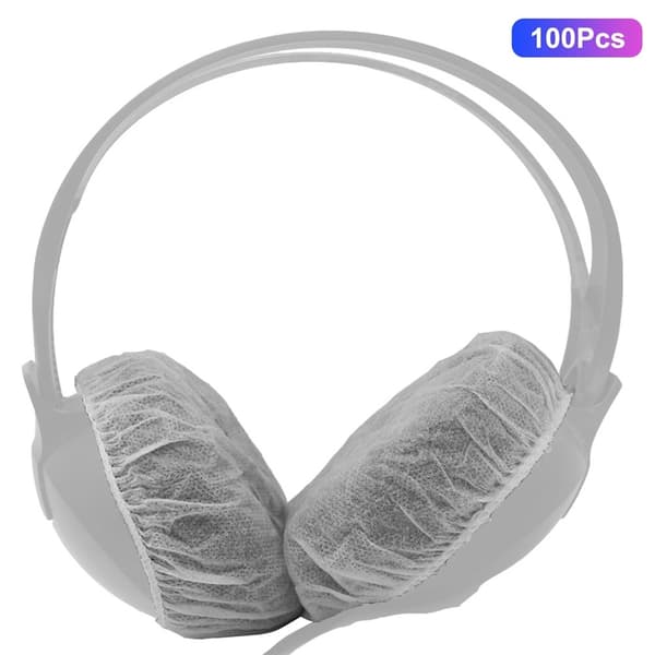 100-PACK Engångs Hörlursskydd 6.5-7.5 cm