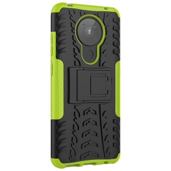 Nokia 5.3 - Ultimata Stöttåliga Skalet med Stöd - Grön Green Grön
