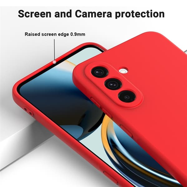 Samsung Galaxy A18 / A17 Skal Liquid Silikon Röd