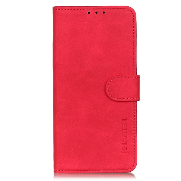 OnePlus Nord 2 5G - KHAZNEH Retro Läder Fodral - Röd