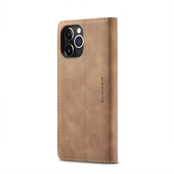 iPhone 12 Pro Max - CASEME Vintage Flip Fodral - Ljus Brun LightBrown Ljus Brun