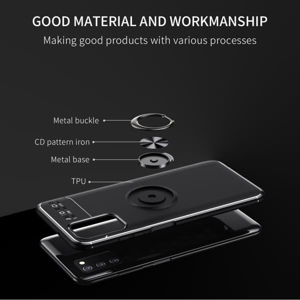 Samsung Galaxy A03s Skal Ring Svart