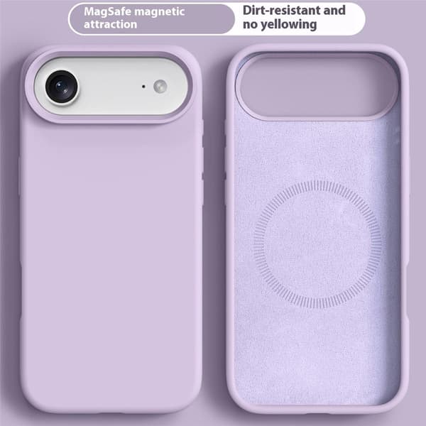 iPhone Air Skal MagSafe Liquid Silikon Lila