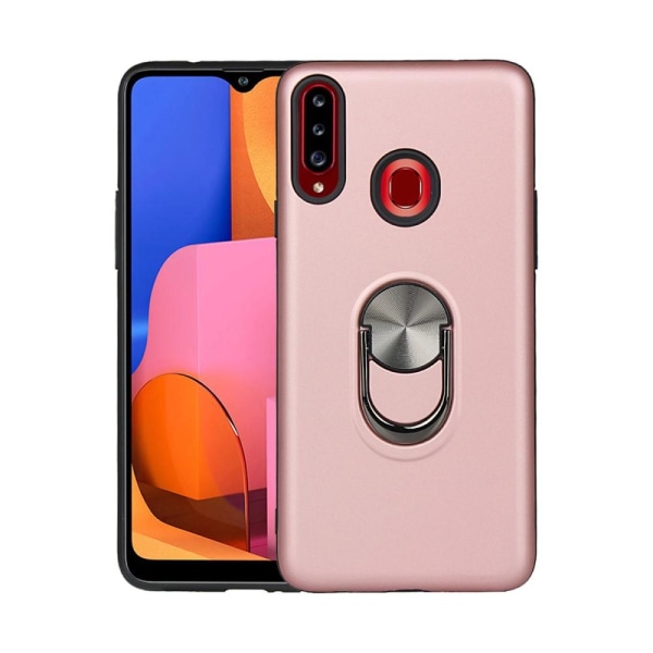 Samsung Galaxy A20s - Armor Hybrid Ring Skal - Roséguld Roséguld Roséguld