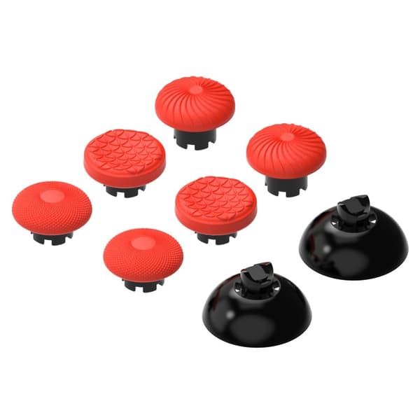 DATA FROG 8-PACK Thumb Grip För PS5/PS4/Xbox/Switch Röd