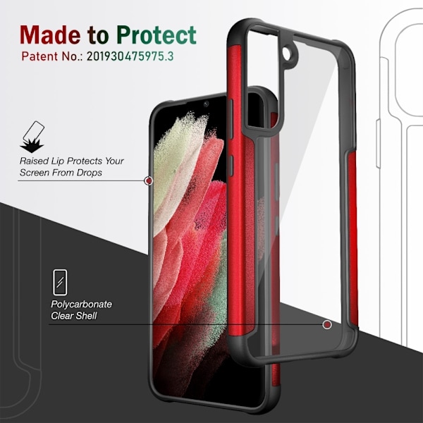 Samsung Galaxy S22 Plus Skal Hybrid Shockproof Blå