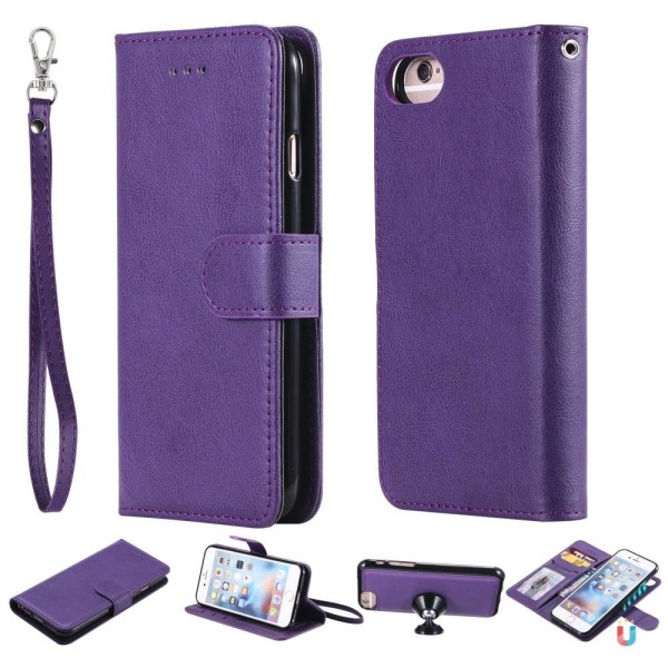 iPhone 6/7/8/SE (2020/2022) - 2in1 Magnet/Plånboksfodral - Lila Purple Lila
