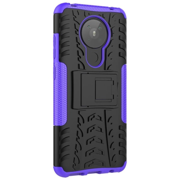Nokia 5.3 - Ultimata Stöttåliga Skalet med Stöd - Lila Purple Lila