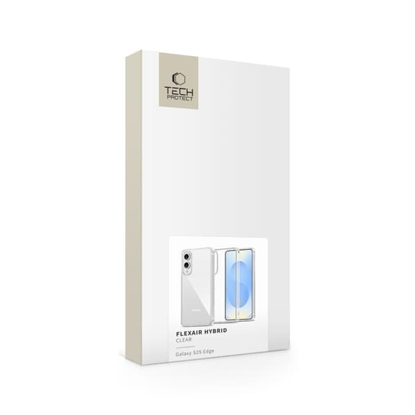 Tech-Protect Galaxy S25 Edge Skal FlexAir Hybrid Transparent