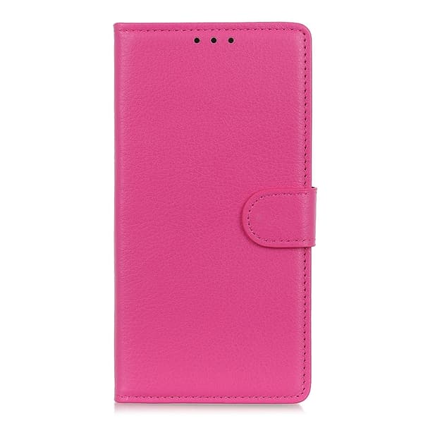 Huawei P40 - Litchi Plånboksfodral - Rosa Pink Rosa