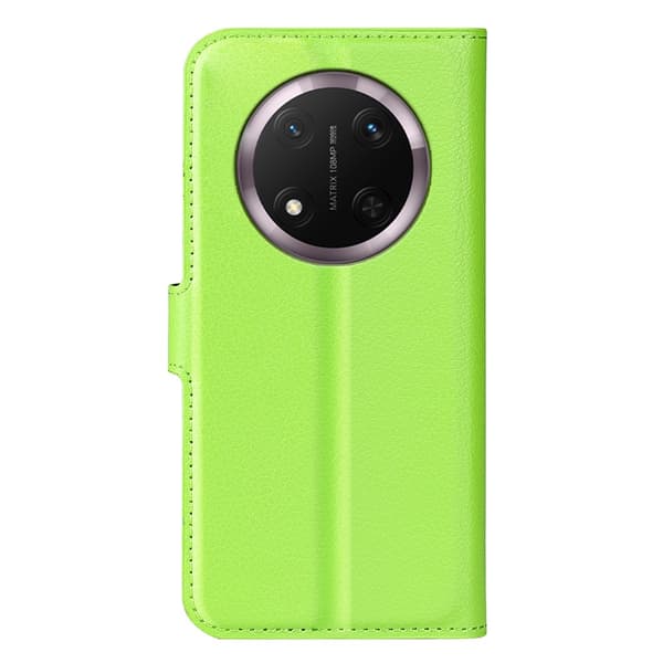 Honor Magic7 Lite Fodral Litchi Läder Grön