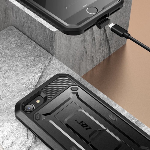 Supcase iPhone 7/8/SE Skal Unicorn Beetle Pro Svart