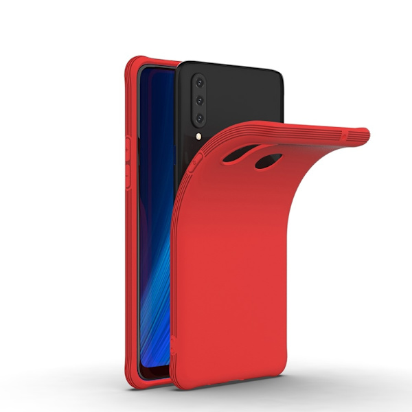 Samsung Galaxy A20s - Shockproof Matt TPU Skal - Röd Red Röd