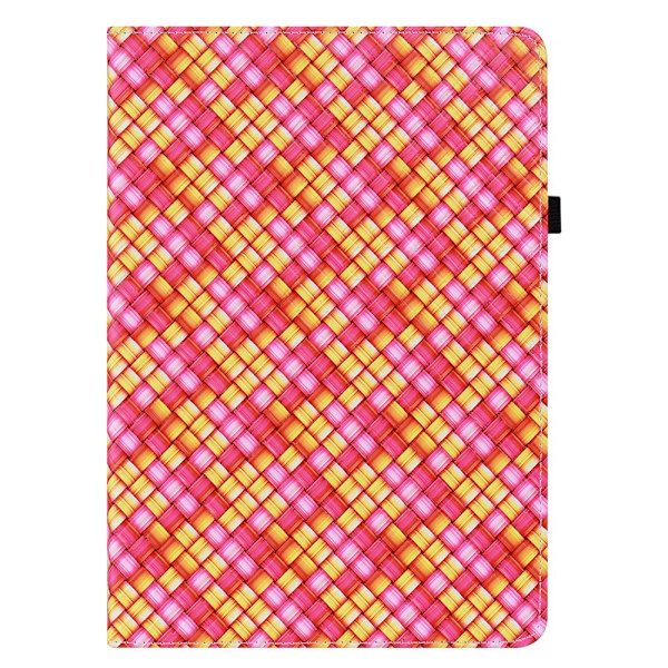 iPad Mini 2024/2021 Fodral Vävd Textur Rosa/Gul