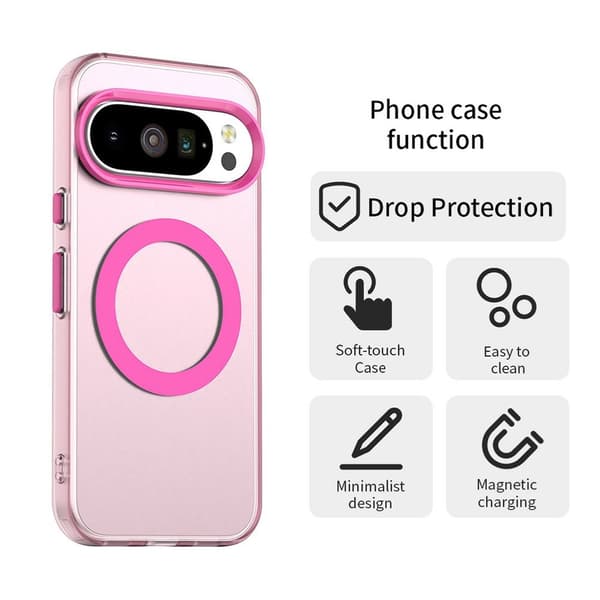 Google Pixel 10 Pro XL Skal MagSafe Hybrid Rosa