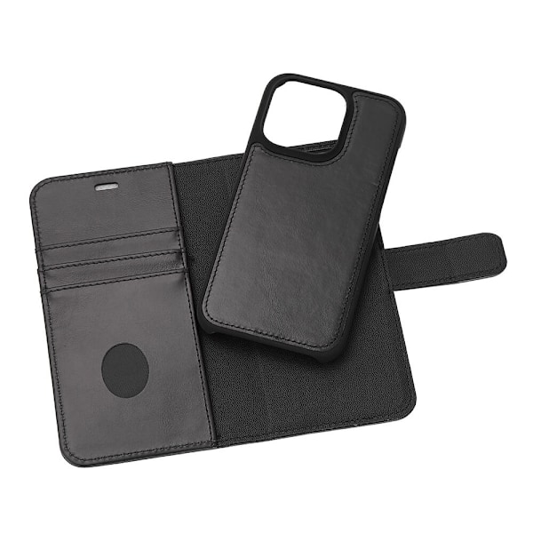 Radicover iPhone 14 Pro Mobilfodral 2in1 Äkta Läder Svart