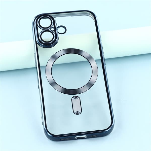 iPhone 17 Skal MagSafe Electroplated TPU Blå