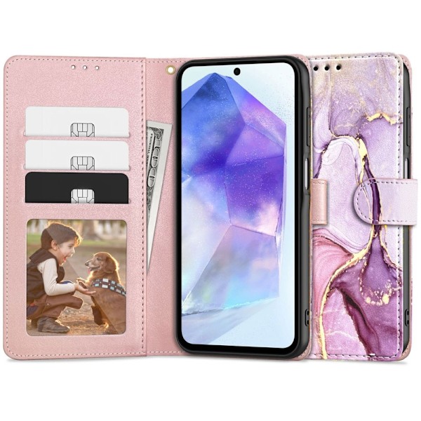 Tech-Protect Samsung Galaxy A55 5G Fodral Läder Marmor