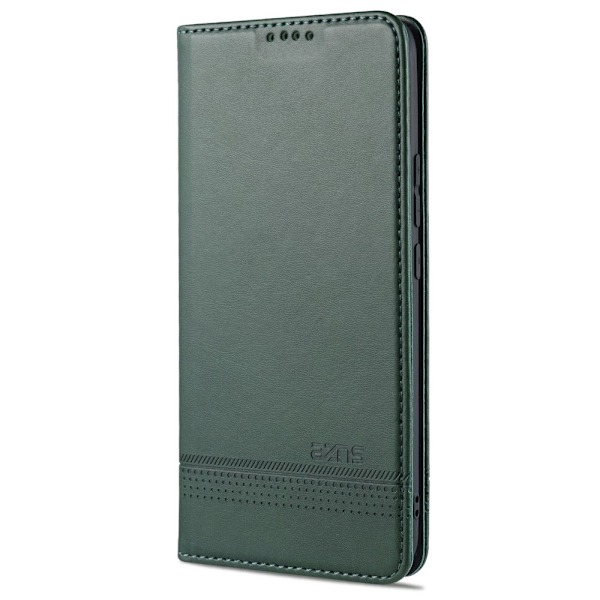 Xiaomi Mi 11 - AZNS Läder Flip Fodral - Grön Green Grön
