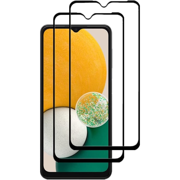 [2-Pack] - Samsung A13 5G / A04s Heltäckande Skärmskydd i Härdat Glas
