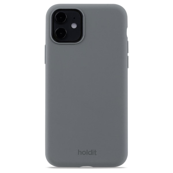 holdit iPhone 11/XR Mobilskal Silikon Space Gray