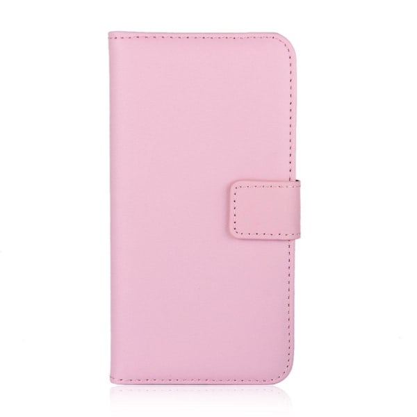 Huawei P20 Lite - Plånboksfodral I Äkta Läder - Ljus Rosa LightPink Ljus Rosa
