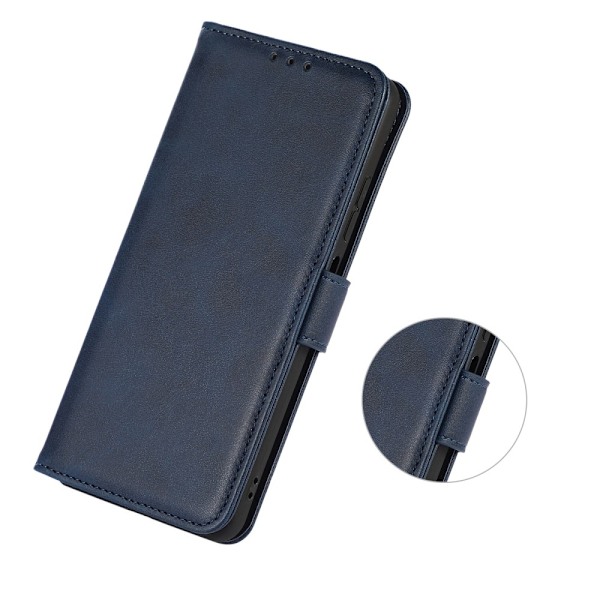Sony Xperia 1 V Fodral Solid Läder Blå
