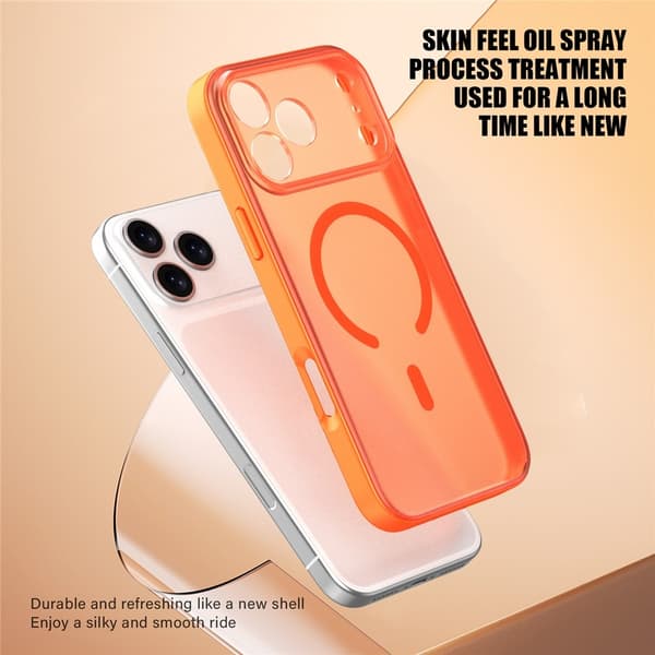 iPhone 17 Pro Skal MagSafe Skin Feel Frosted Vit