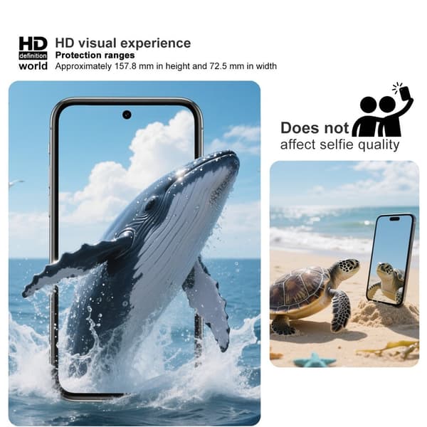 IMAK iPhone 17 Pro Max Skärmskydd Härdat Glas