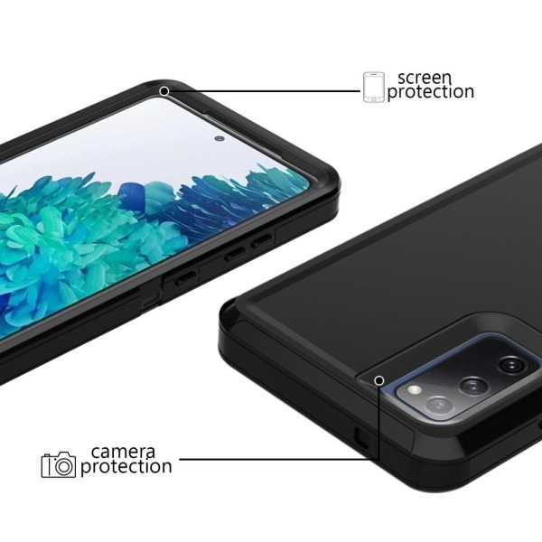 Samsung Galaxy S20 FE - Shockproof Xtreme Skal - Svart Black Svart