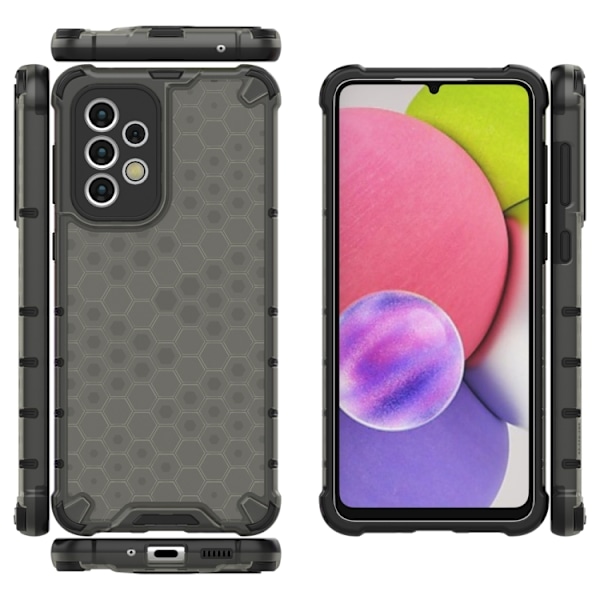 Samsung Galaxy A33 5G Skal Hybrid Honeycomb Svart