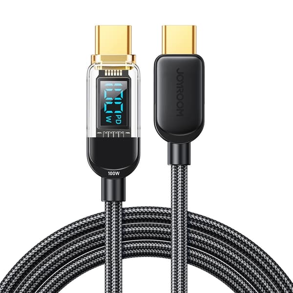 Joyroom 1.2m 20W PD USB-C - Lightning Nylonkabel Svart