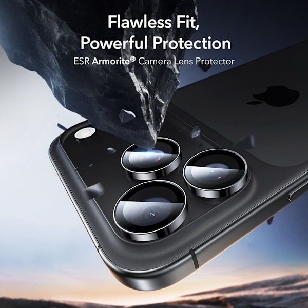 ESR iPhone 17 Pro/Max/16 Pro/Max/15 Pro/Max/14 Pro/Max Linsskydd Armorite