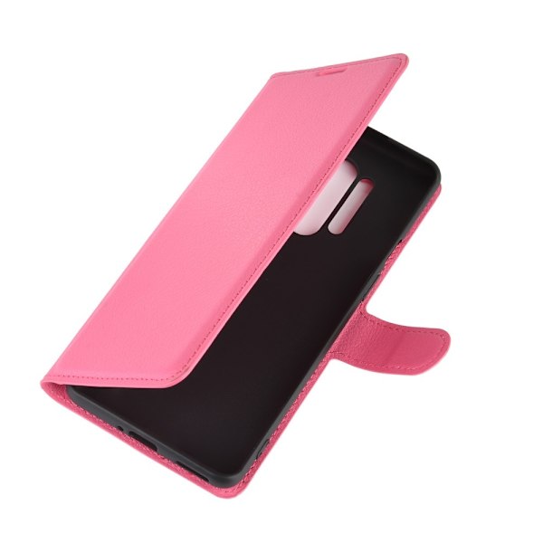 OnePlus 8 Pro - Litchi Plånboksfodral - Rosa Rosa
