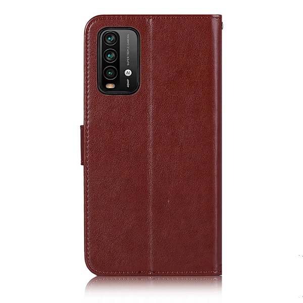 Xiaomi Redmi 9T - Dream Catcher Läder Fodral - Brun Brown Brun