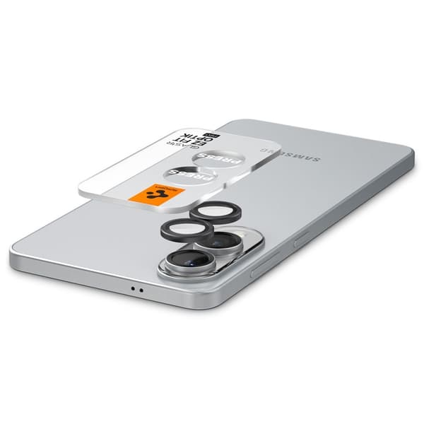 Spigen Galaxy S25 Edge 2-PACK Linsskydd GLAS.tR "Ez Fit" Svart