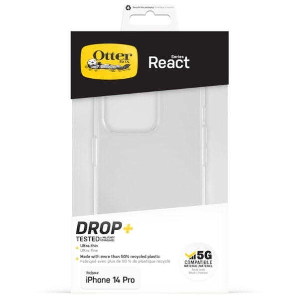 OtterBox iPhone 14 Pro Skal React Clear