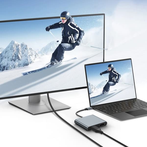 Tech-Protect 4in1 USB-C Adapter USB-C / USB-A / HDMI / Space Grey