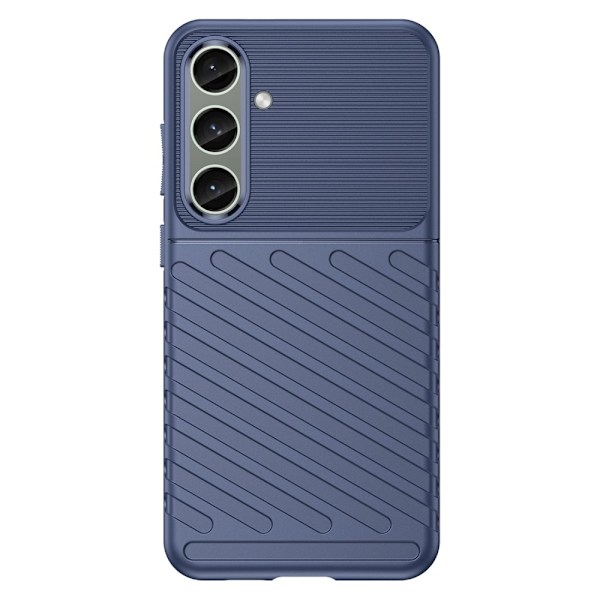 Galaxy S25 Plus / S24 Plus Skal Twill Textur Blå