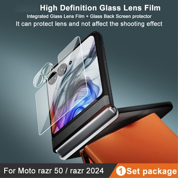 IMAK Motorola Razr 50 5G Skärmskydd/Linsskydd Härdat Glas