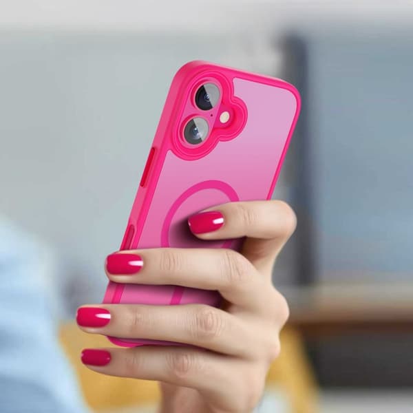 Tech-Protect iPhone 16 Skal MagSafe MagMat Blazing Pink